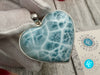 Larimar Heart Pendant, 925 Sterling Silver