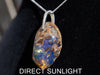 Blue Amber Dominican Pendant Jewelry rough &amp; polished specimen