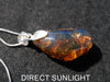 Blue Amber Dominican Pendant Jewelry