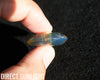 Blue Amber Dominican Donut Pendant Necklace shape carving