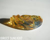 Blue Amber Dominican Pendant Necklace snail shape carving