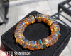Blue Amber Dominican Chunks Cabochon Bracelet