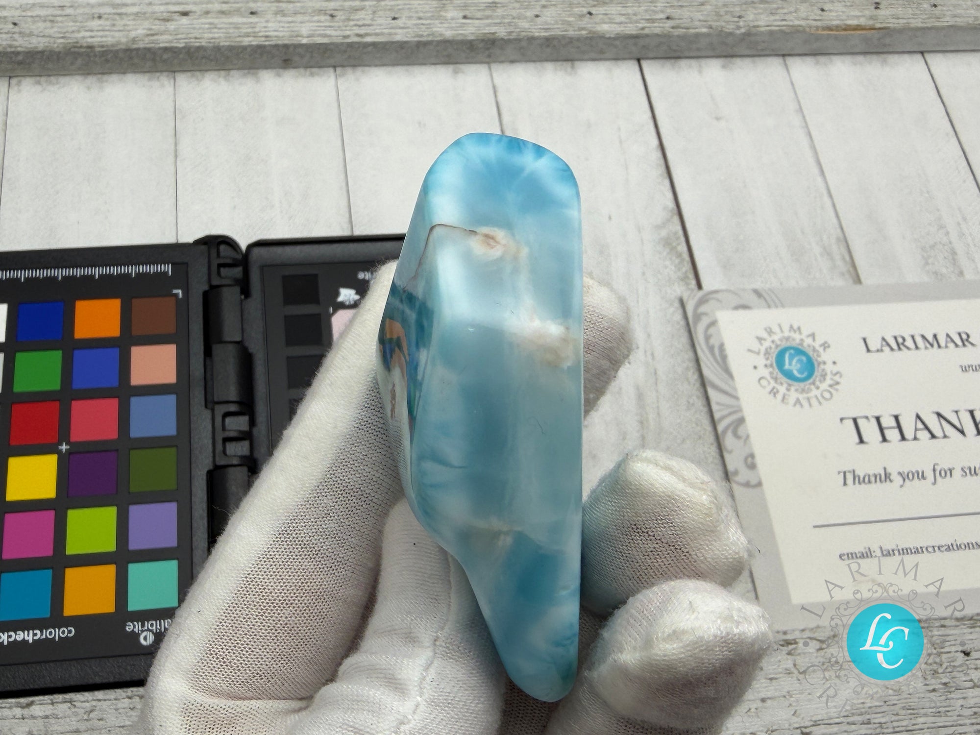 Kenstone Larimar Cabochon 1