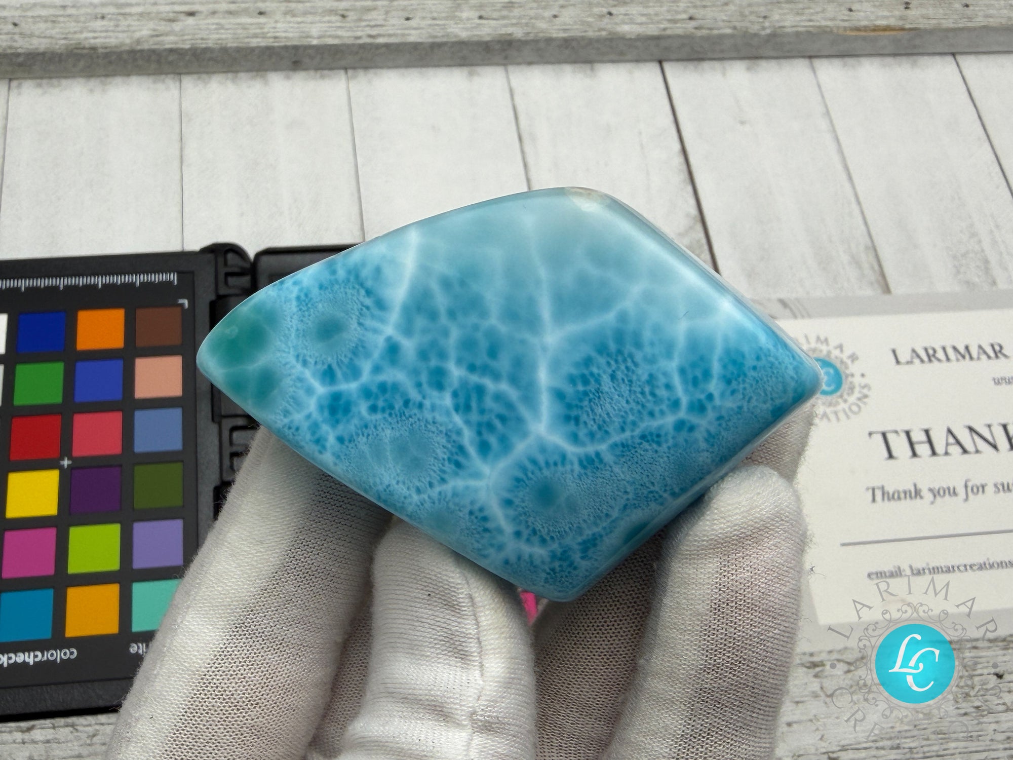 Kenstone Larimar Cabochon 1