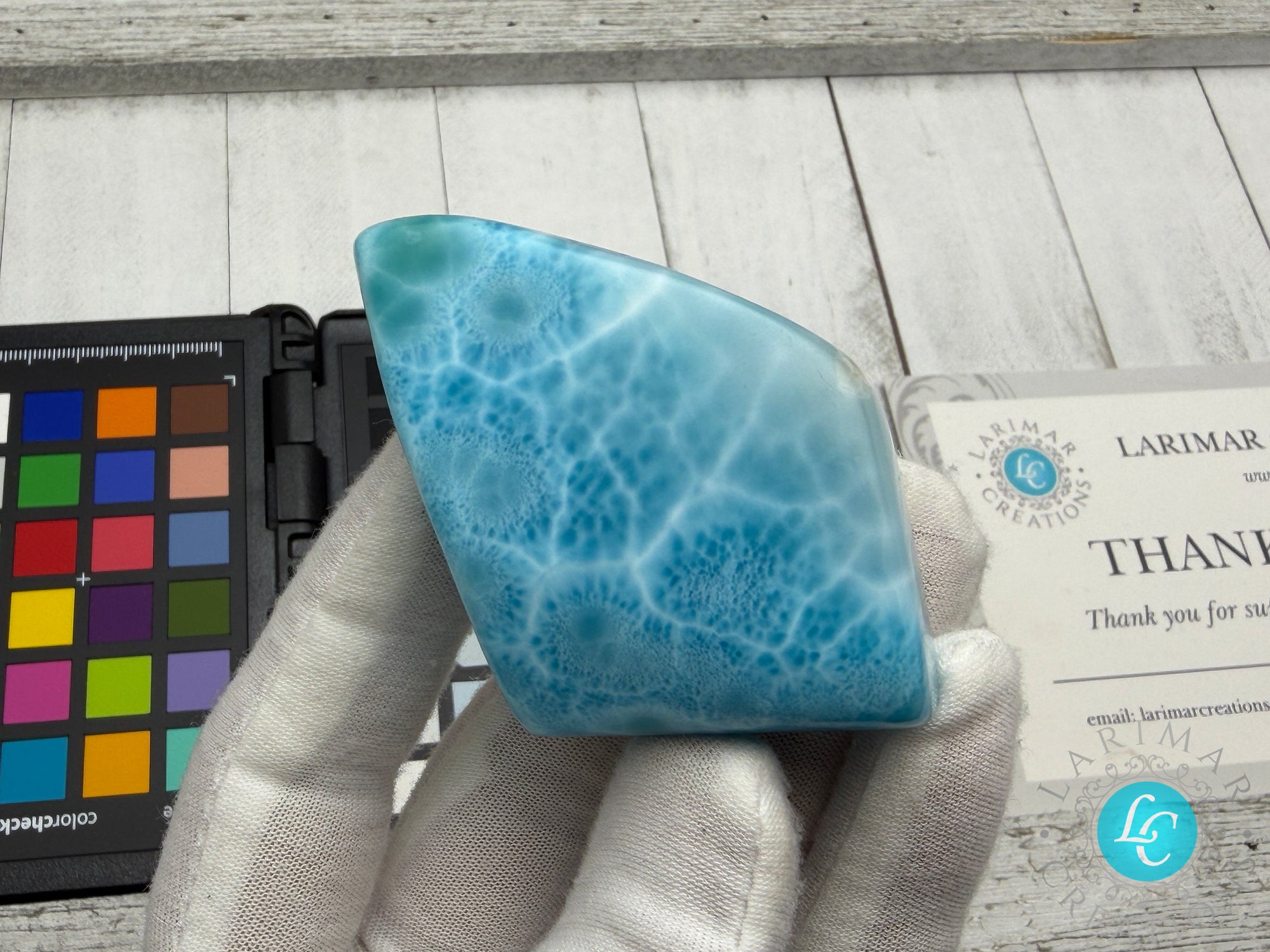 Kenstone Larimar Cabochon 1