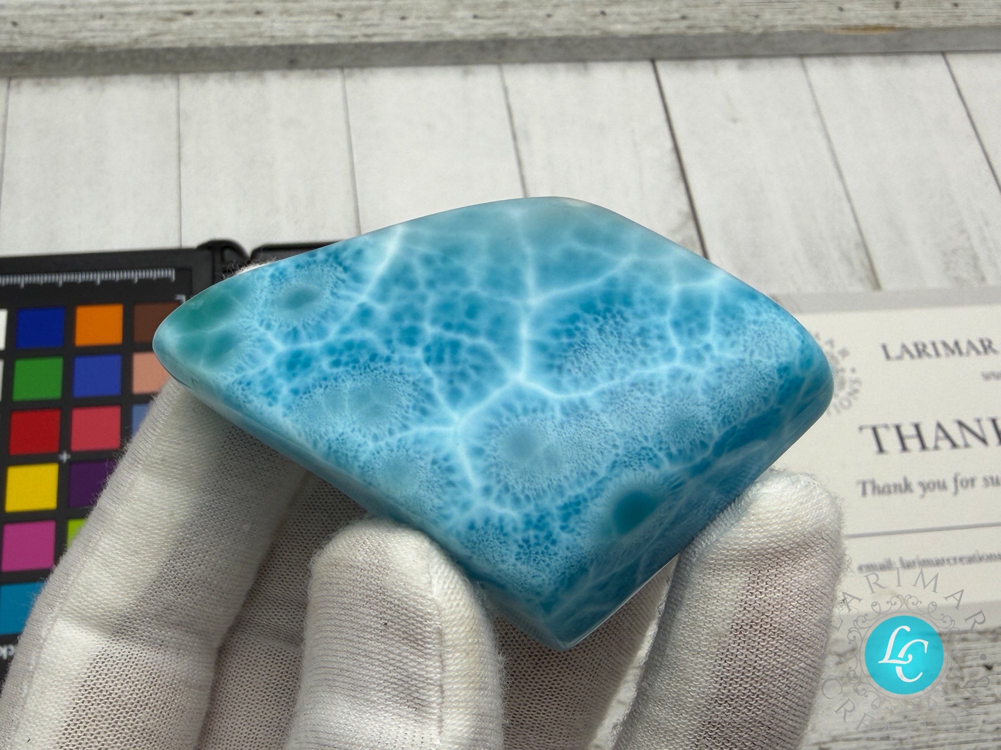 Kenstone Larimar Cabochon 1