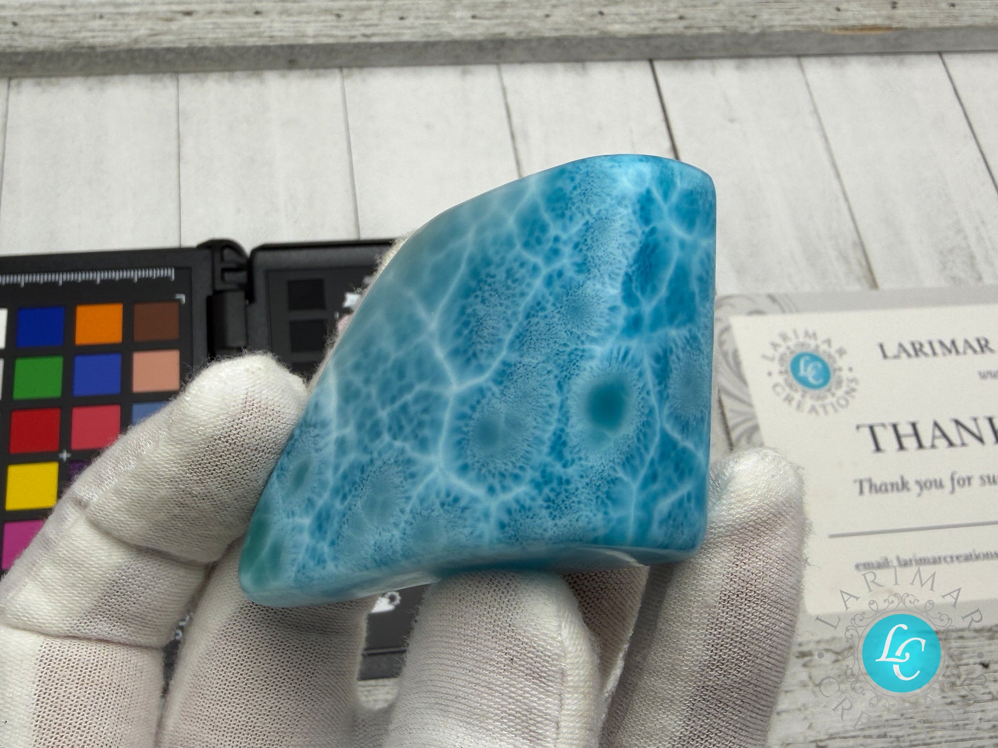 Kenstone Larimar Cabochon 1