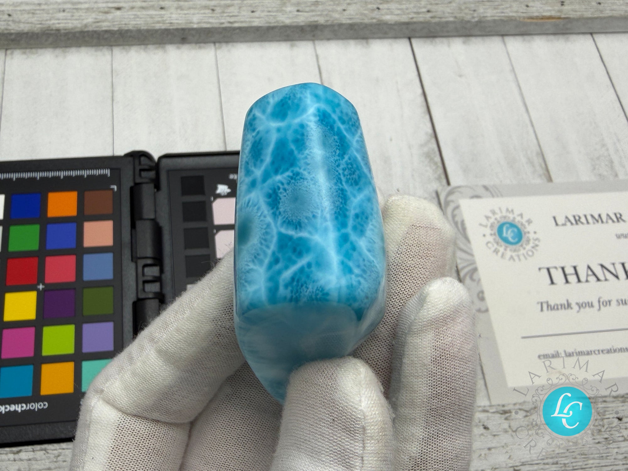 Kenstone Larimar Cabochon 1