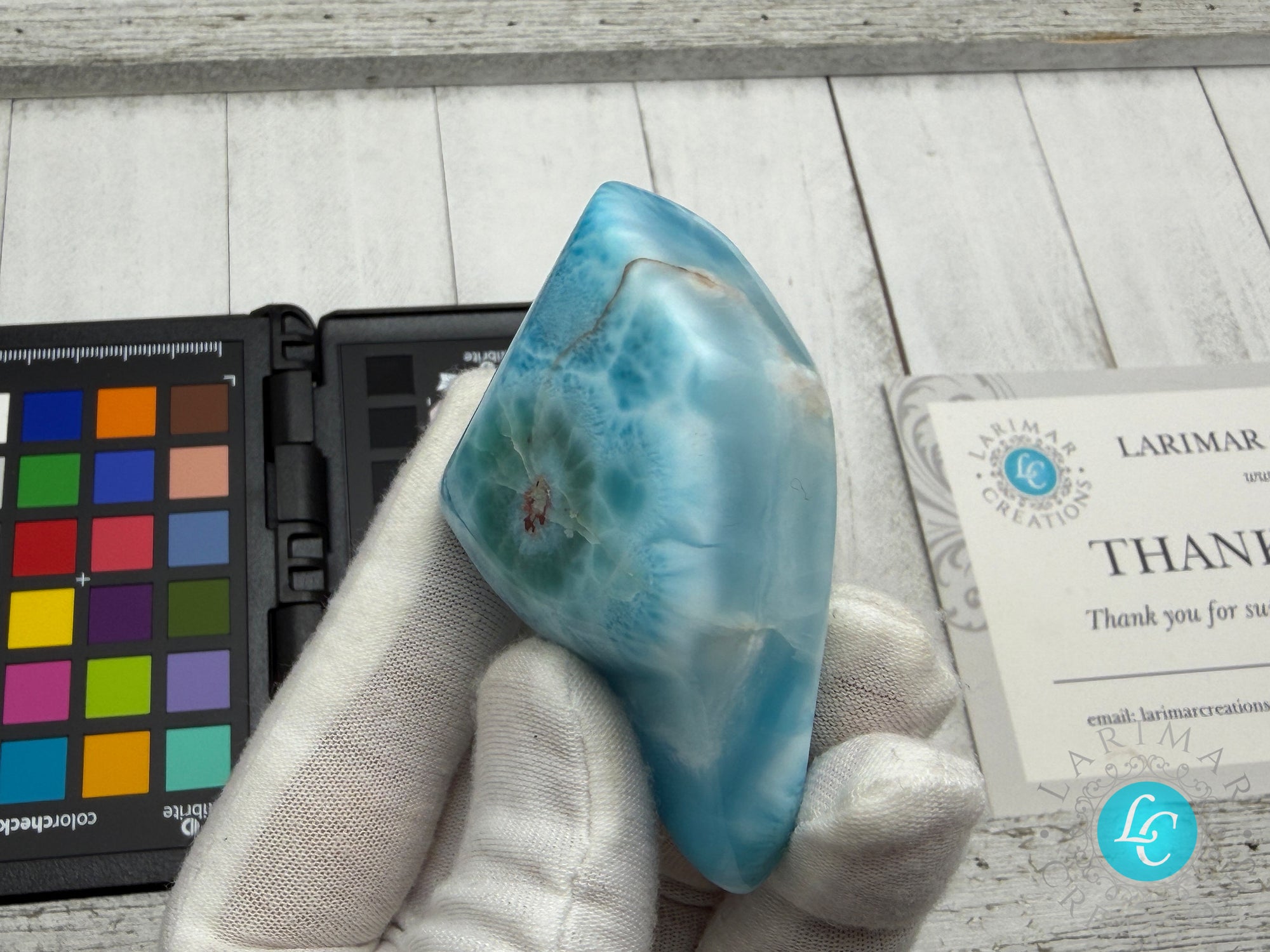 Kenstone Larimar Cabochon 1