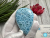 Larimar Cabochon, Large Larimar Teardrop specimen, Top quality AAAA