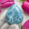 Larimar Cabochon Gemstone, super blue large Larimar, Natural Larimar Dominican, Hi Quality 155 carat cabochon, Collector&#39;s specimen Larimar