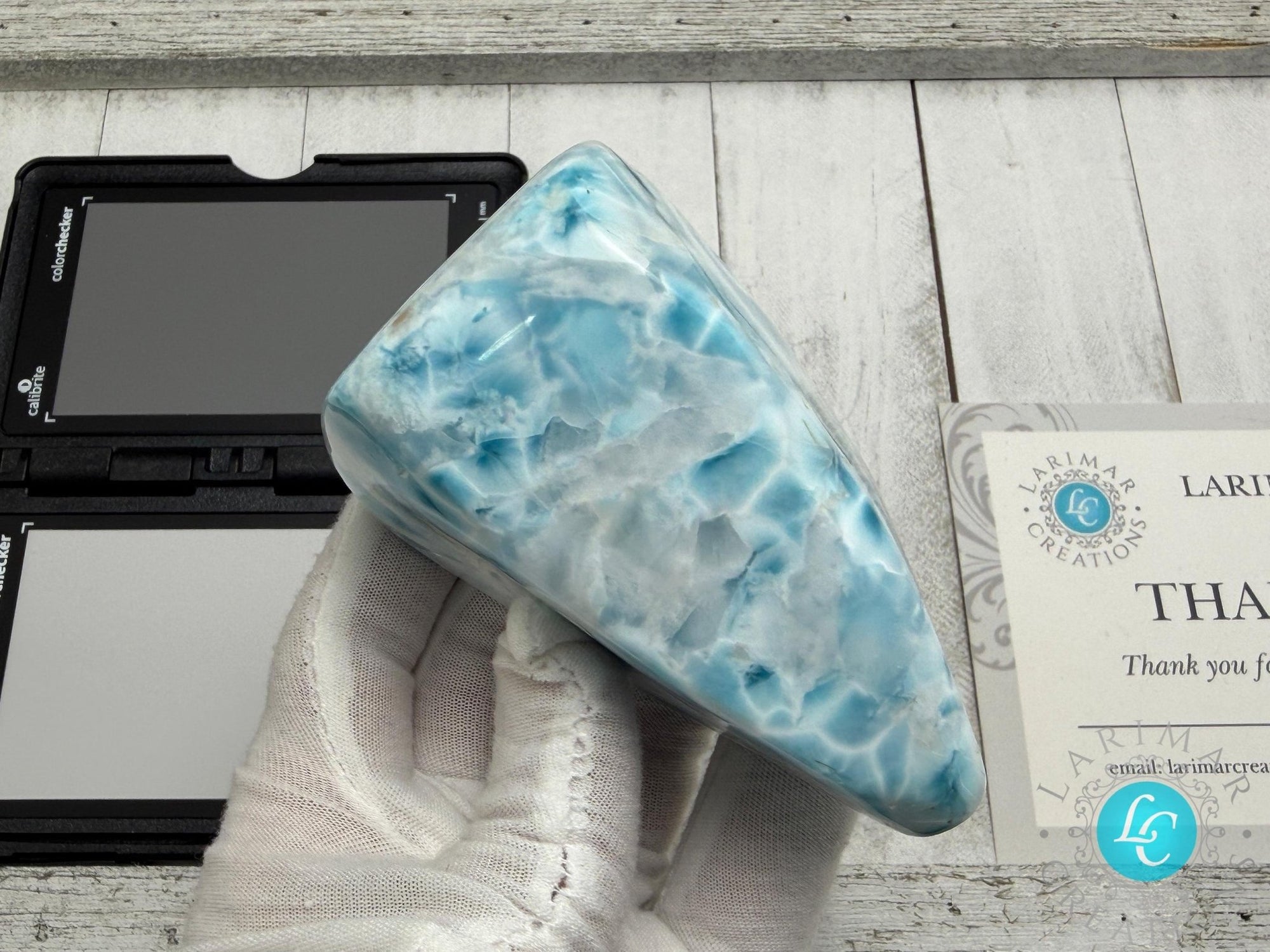 AAA Larimar Cabochon | Polished Dominican Stone - Larimar Creations