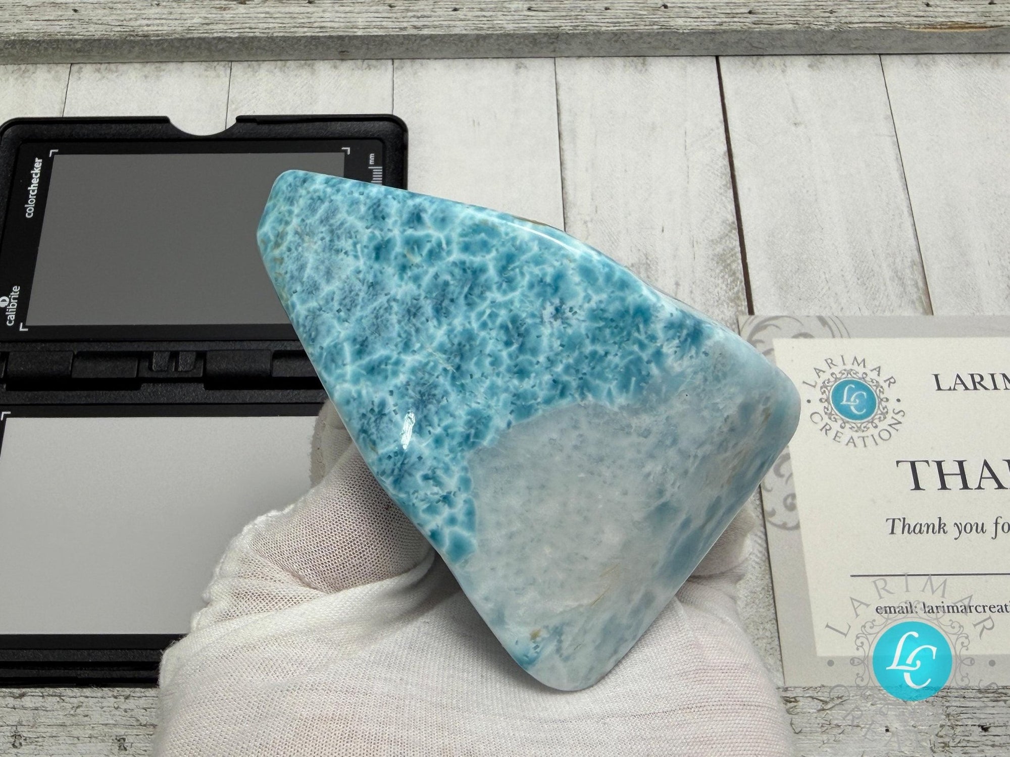 AAA Larimar Cabochon | Polished Dominican Stone - Larimar Creations
