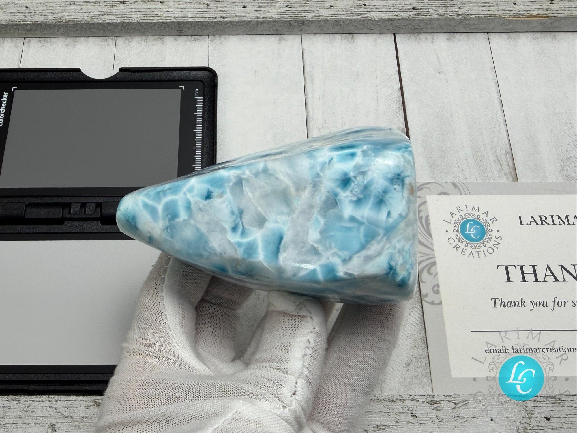AAA Larimar Cabochon | Polished Dominican Stone - Larimar Creations