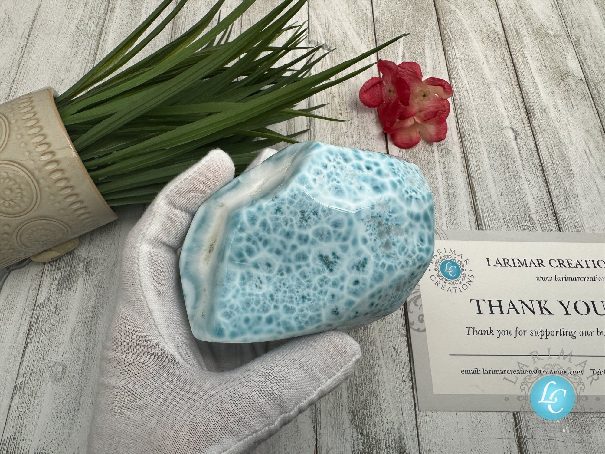 AAA Larimar cabochon XL - Larimar Creations