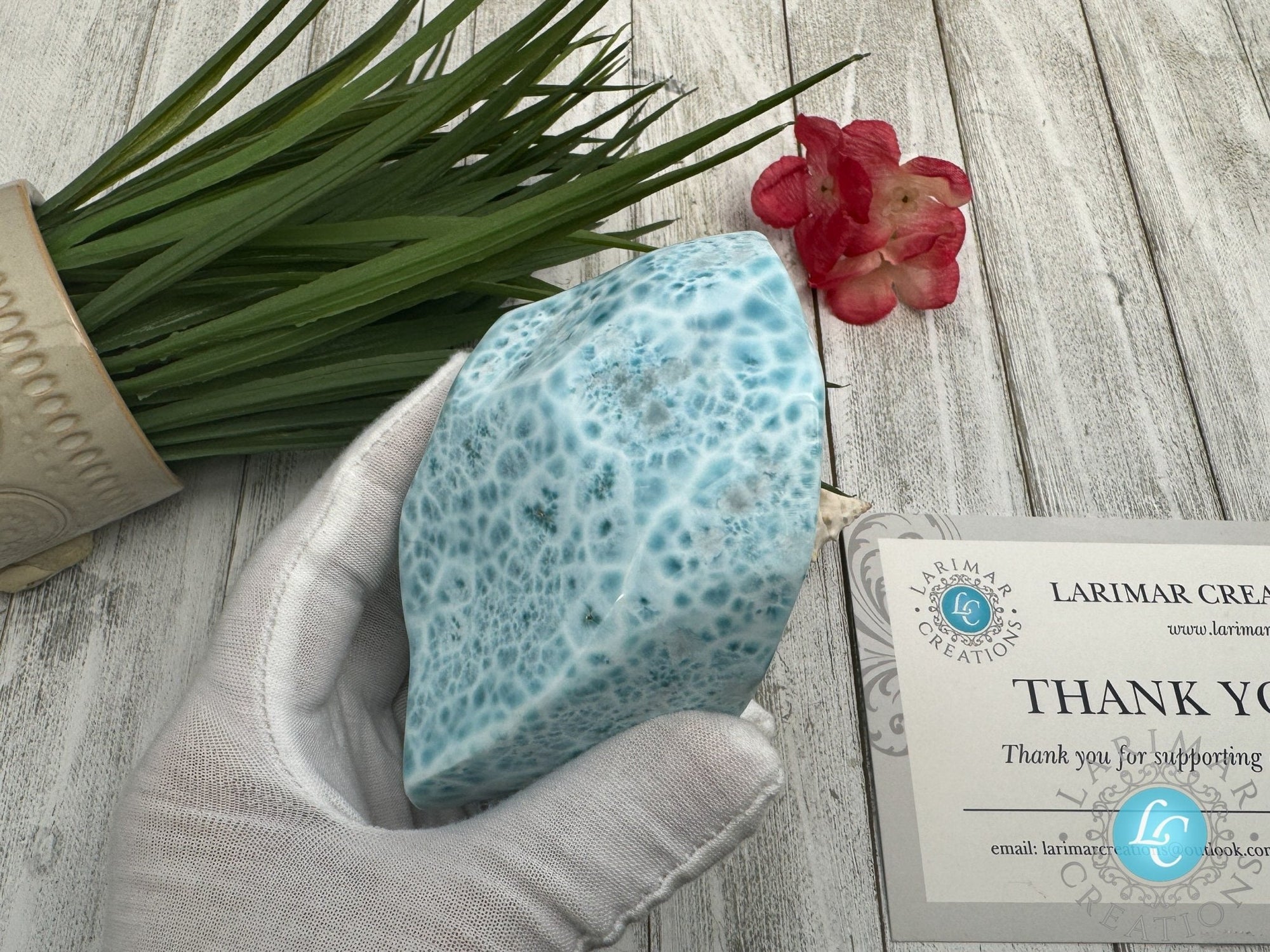 AAA Larimar cabochon XL - Larimar Creations