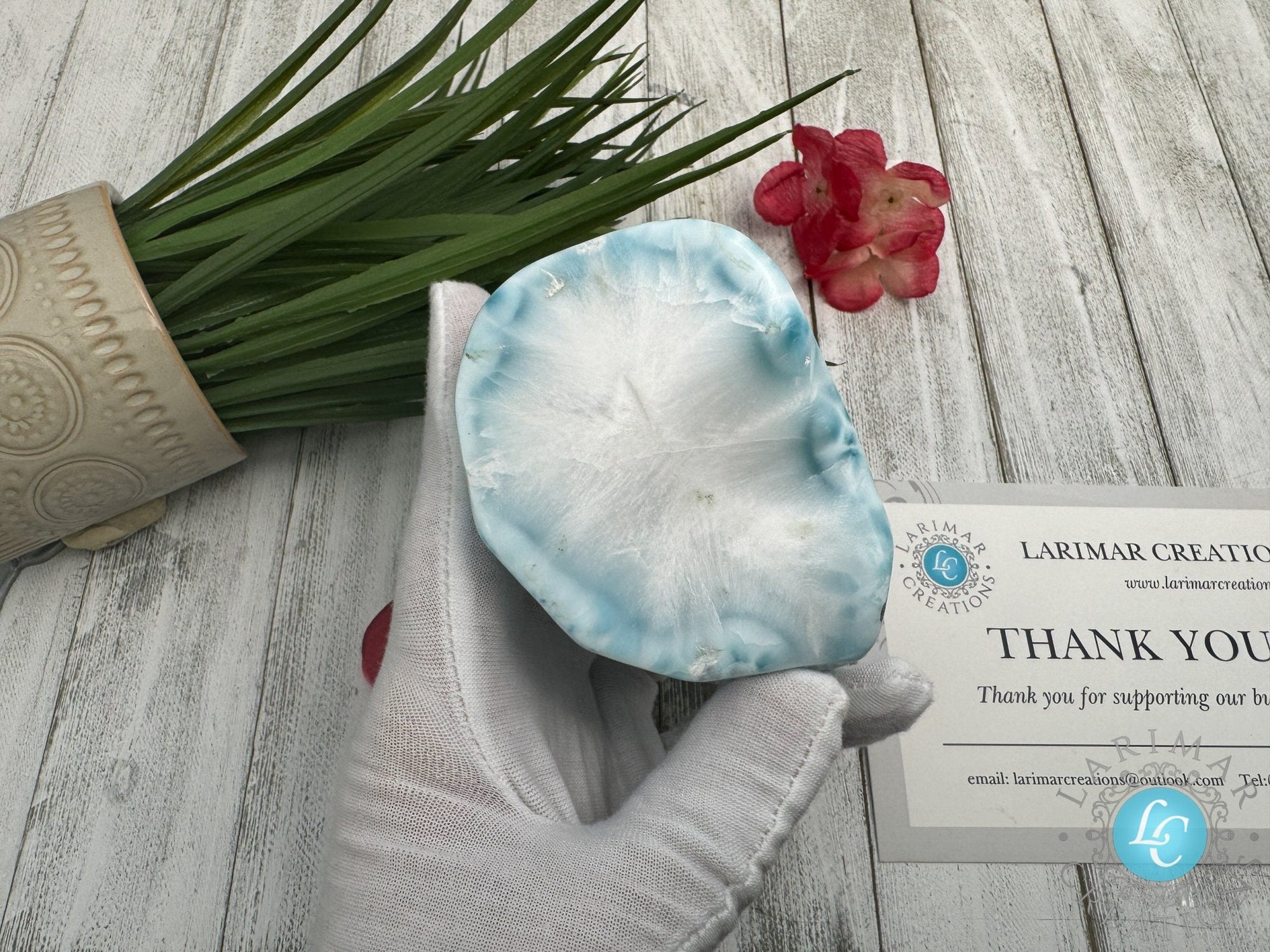 AAA Larimar cabochon XL - Larimar Creations