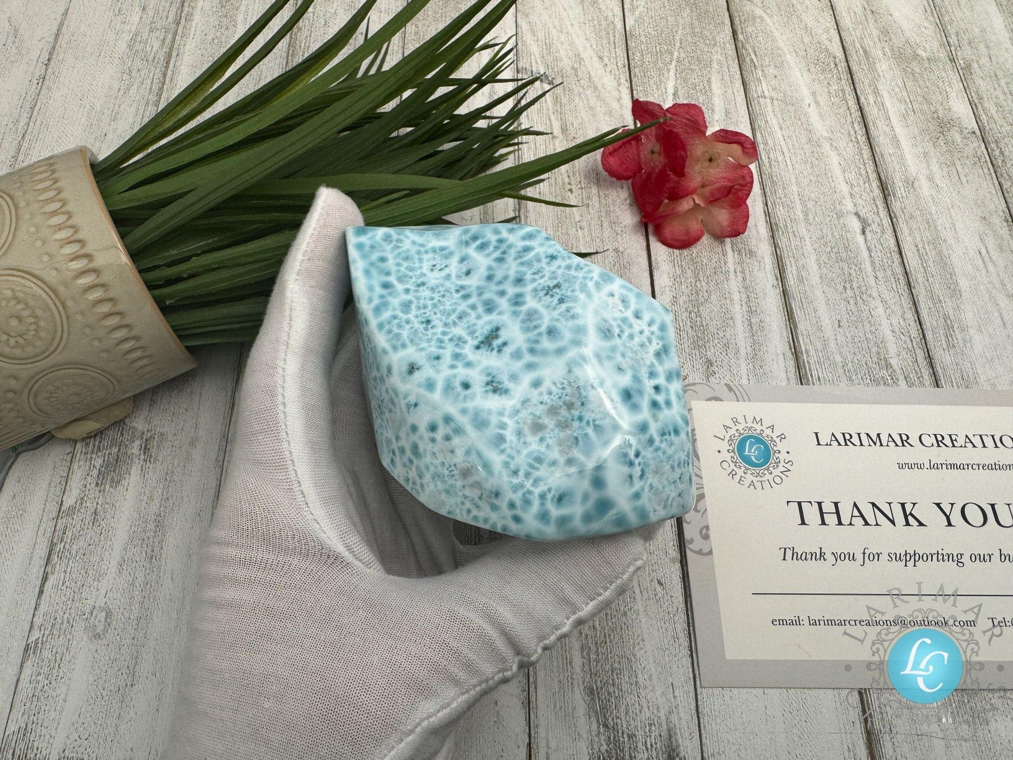 AAA Larimar cabochon XL - Larimar Creations