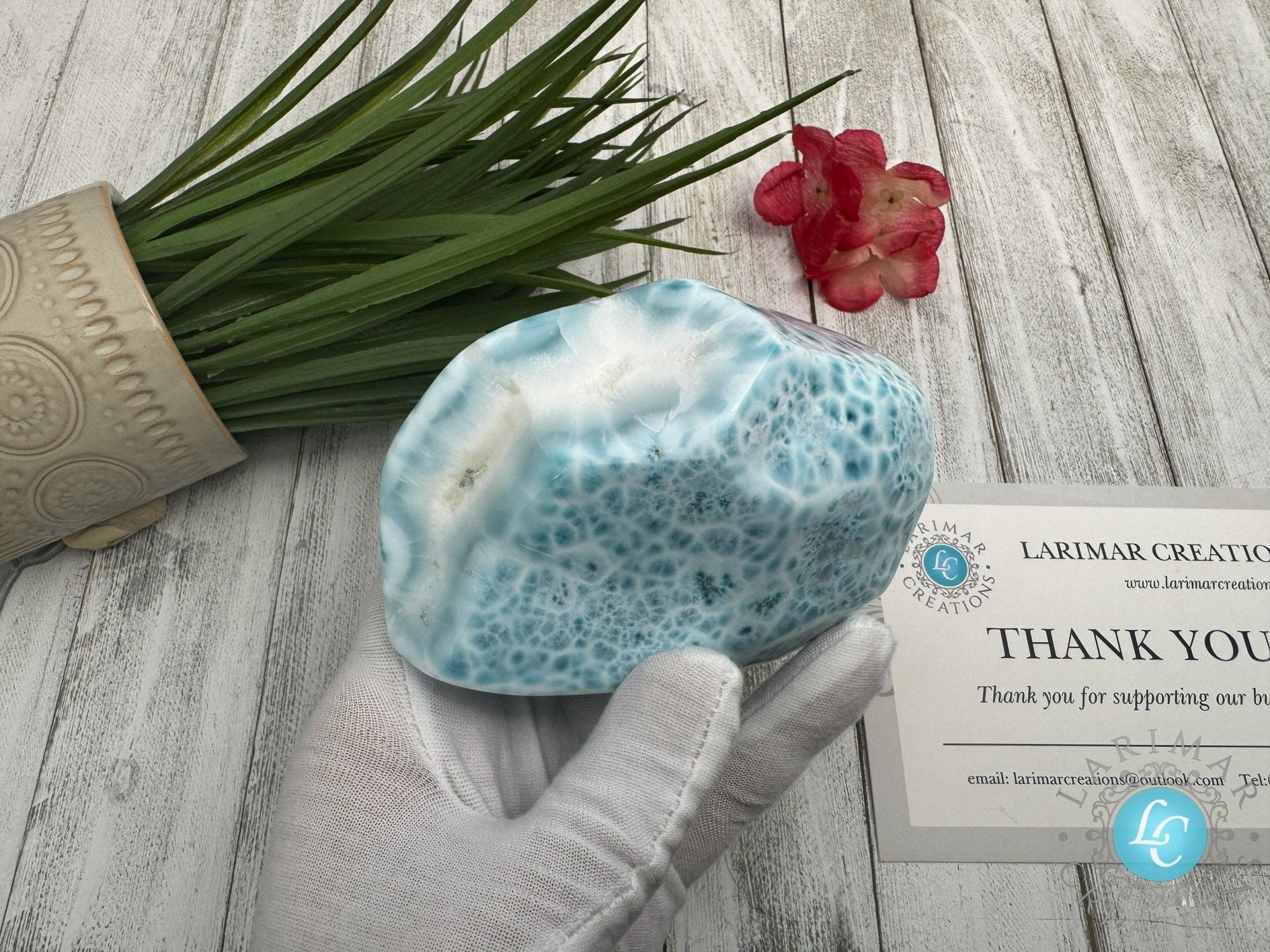 AAA Larimar cabochon XL - Larimar Creations