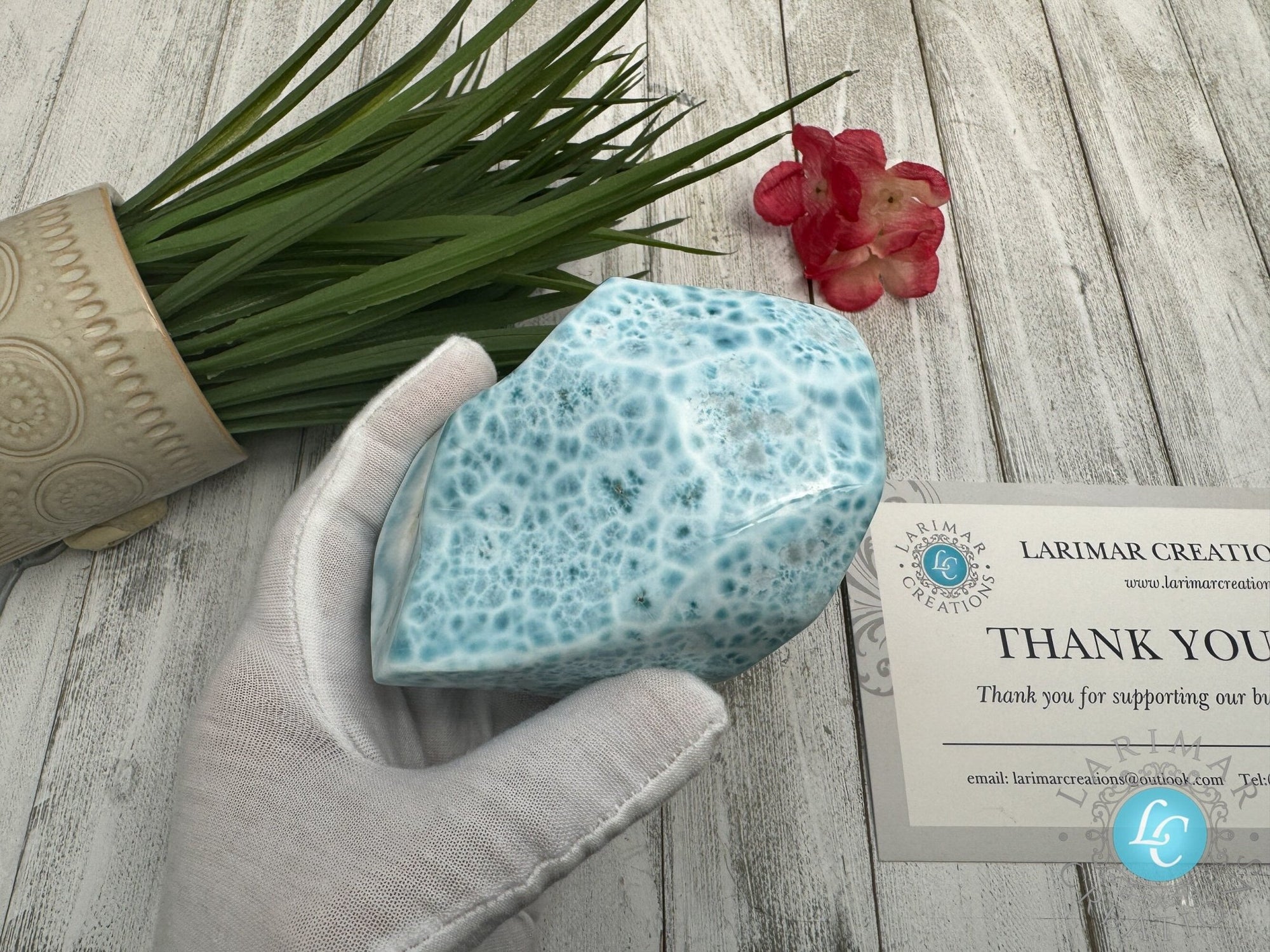 AAA Larimar cabochon XL - Larimar Creations