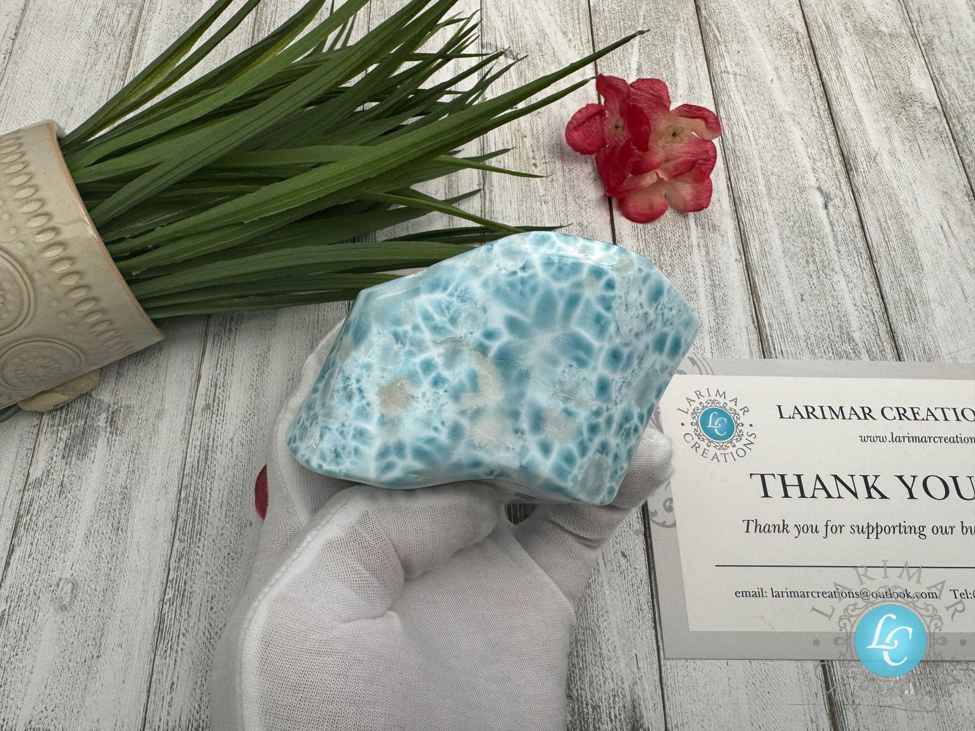 AAA Larimar cabochon XL - Larimar Creations