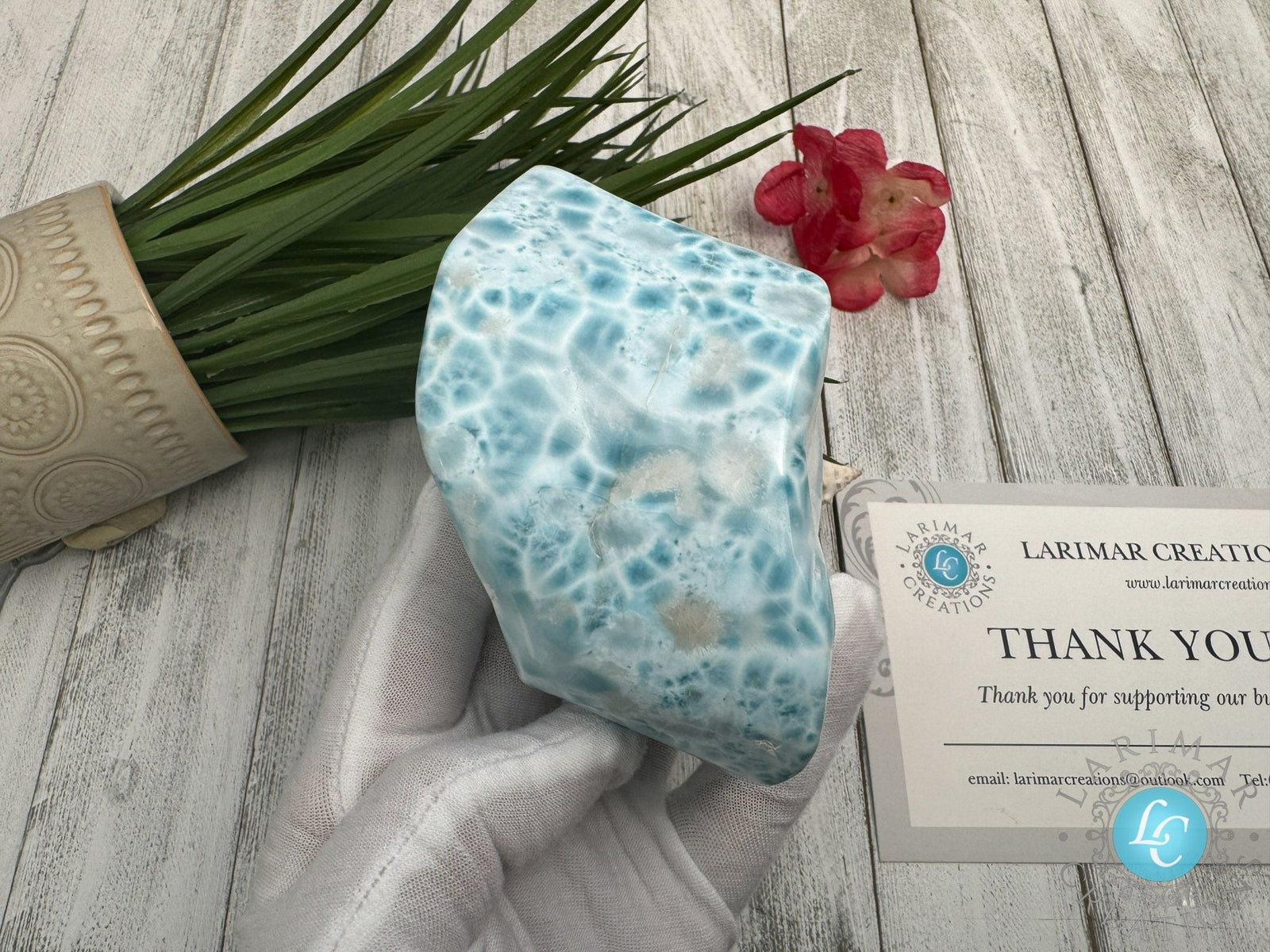 AAA Larimar cabochon XL - Larimar Creations