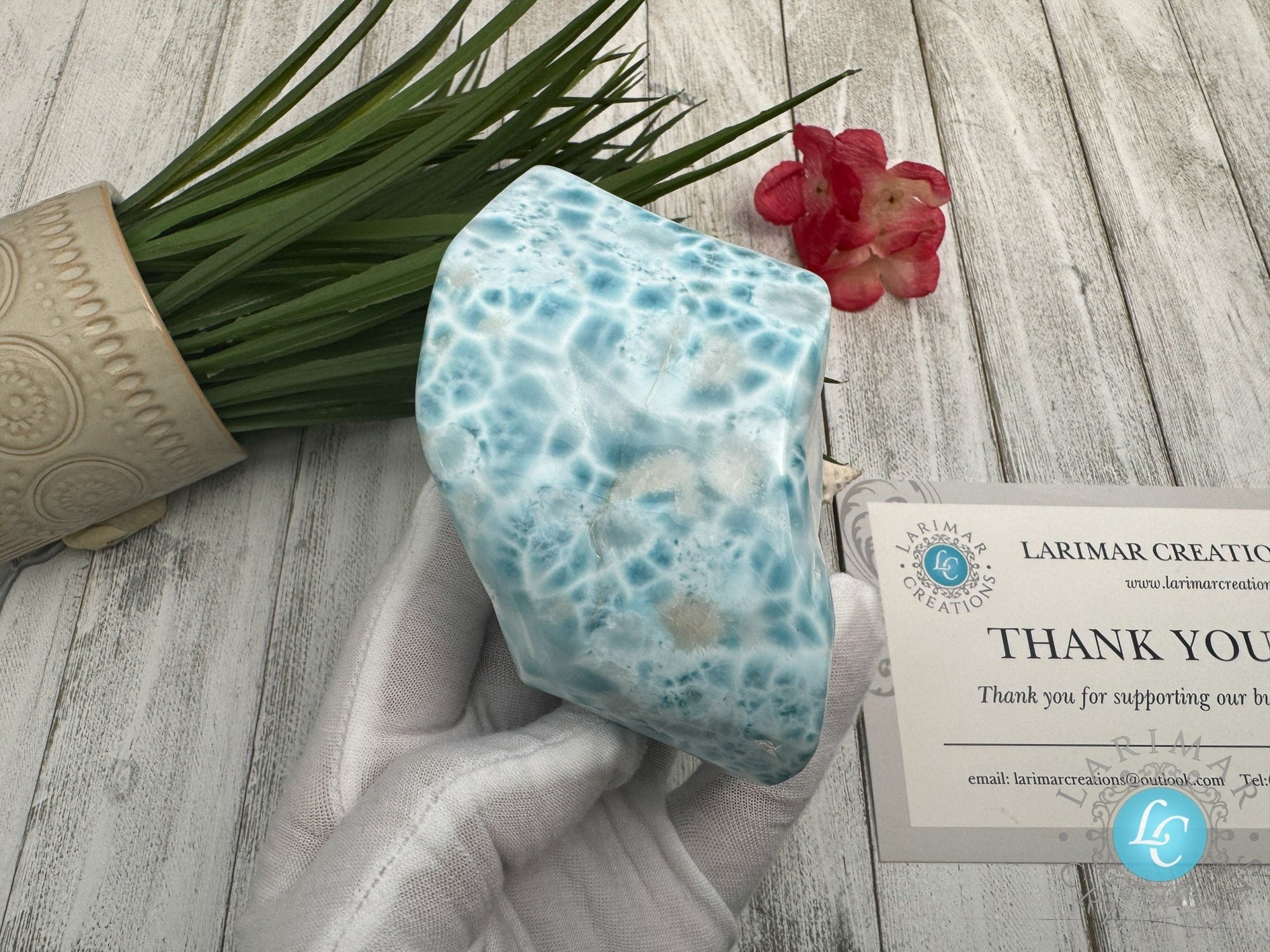 AAA Larimar cabochon XL - Larimar Creations