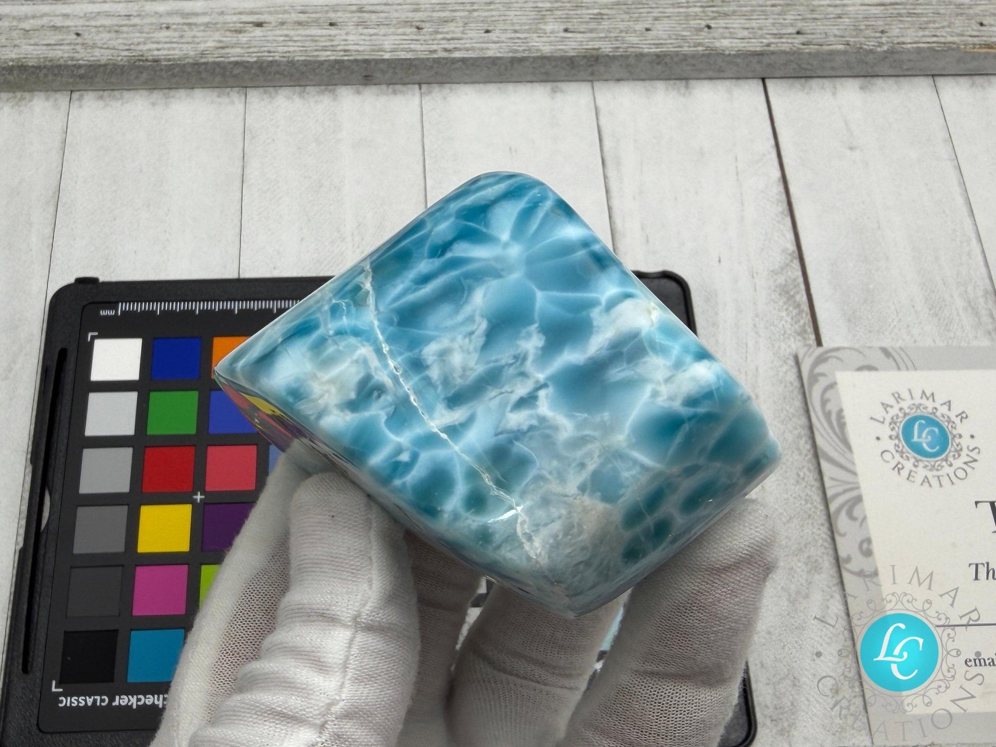 AAA Larimar Freeform Cabochon | Natural Dominican Stone - Larimar Creations