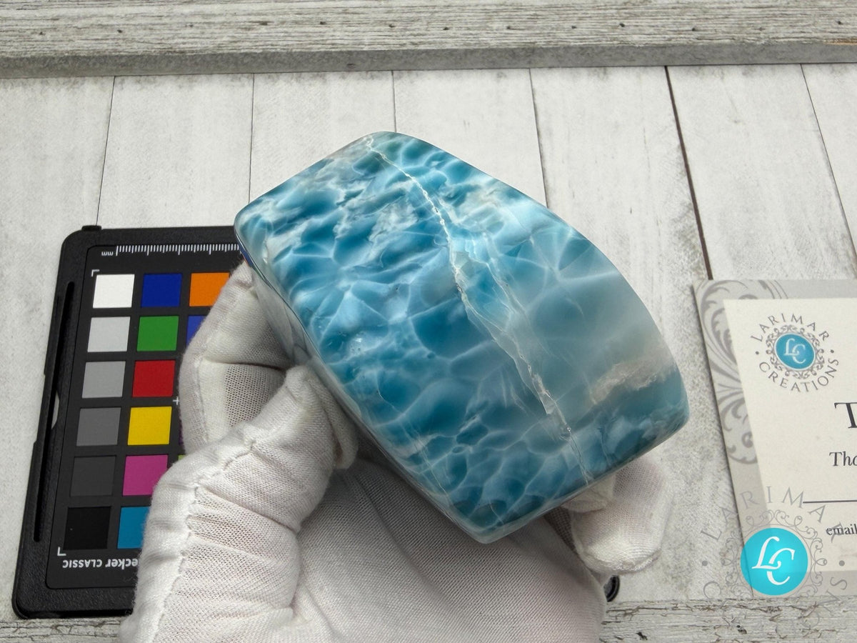 AAA Larimar Freeform Cabochon | Natural Dominican Stone - Larimar Creations