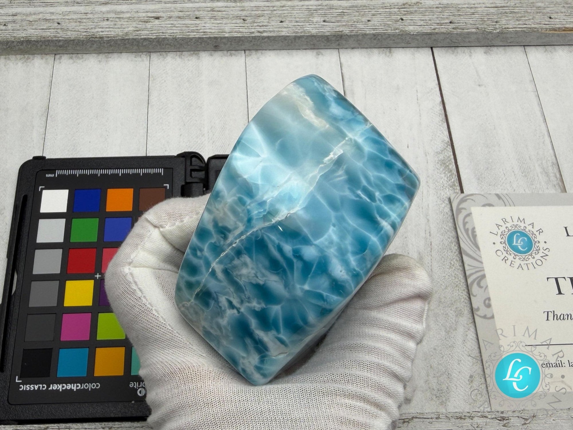 AAA Larimar Freeform Cabochon | Natural Dominican Stone - Larimar Creations