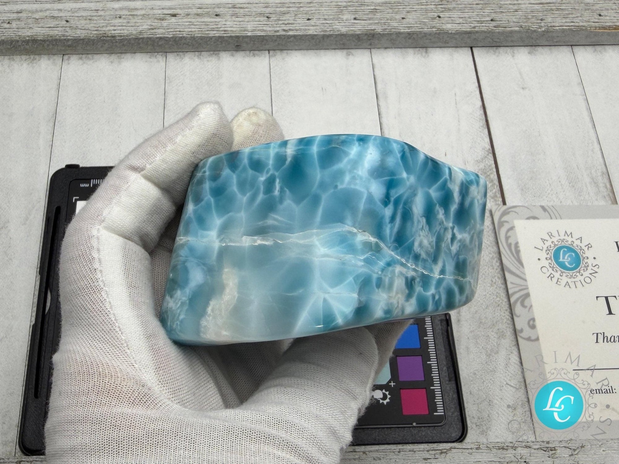 AAA Larimar Freeform Cabochon | Natural Dominican Stone - Larimar Creations
