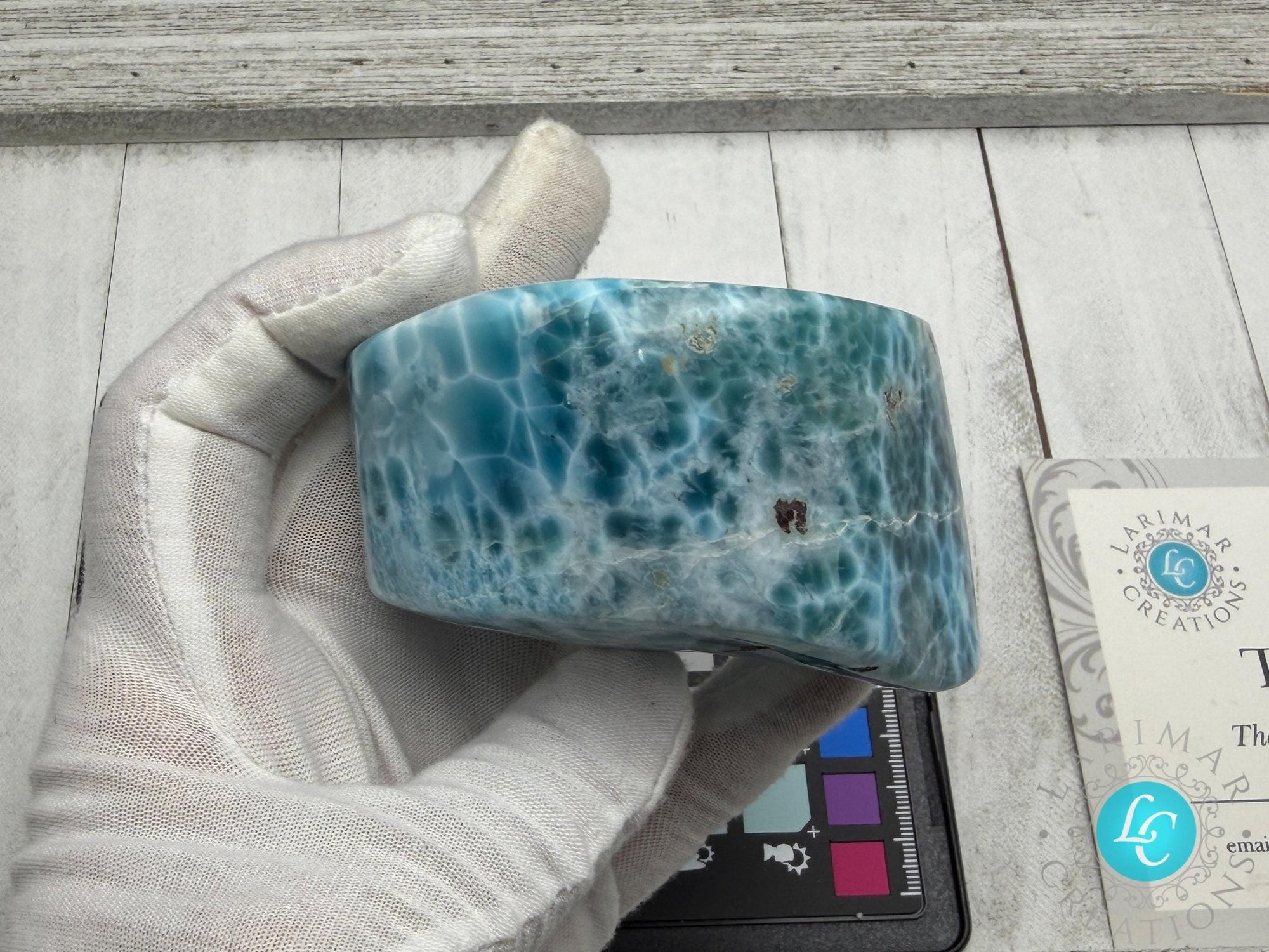 AAA Larimar Freeform Cabochon | Natural Dominican Stone - Larimar Creations