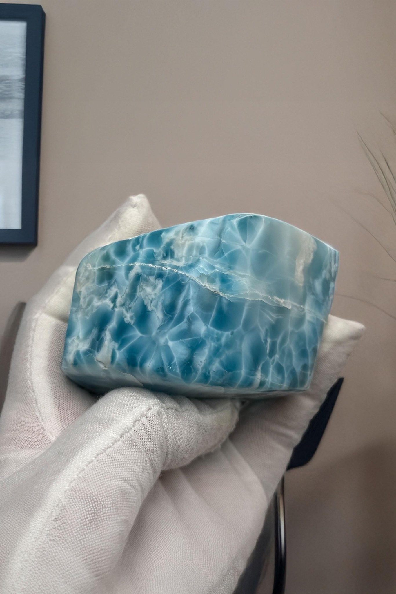 AAA Larimar Freeform Cabochon | Natural Dominican Stone - Larimar Creations