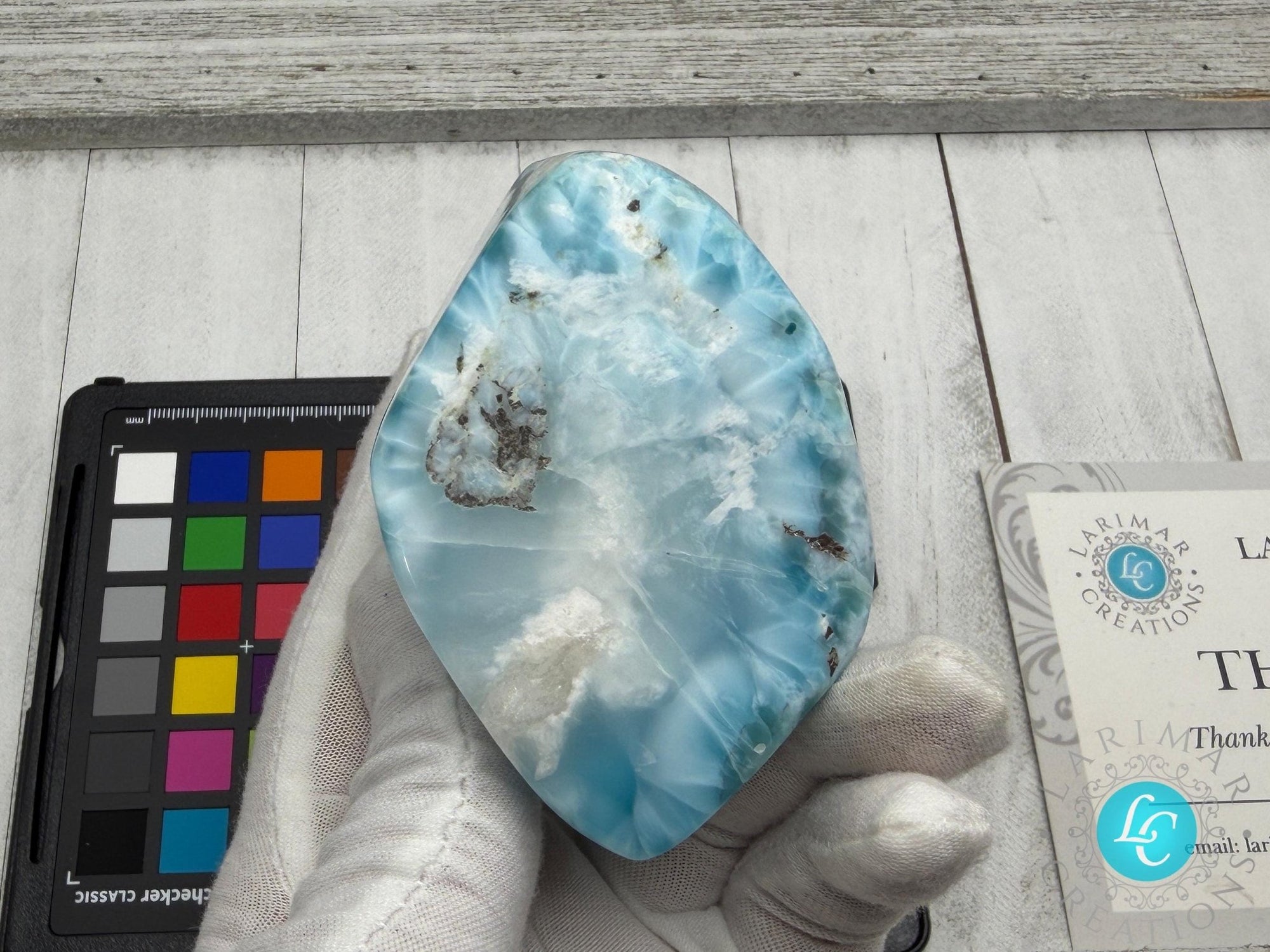 AAA Larimar Freeform Cabochon | Natural Dominican Stone - Larimar Creations