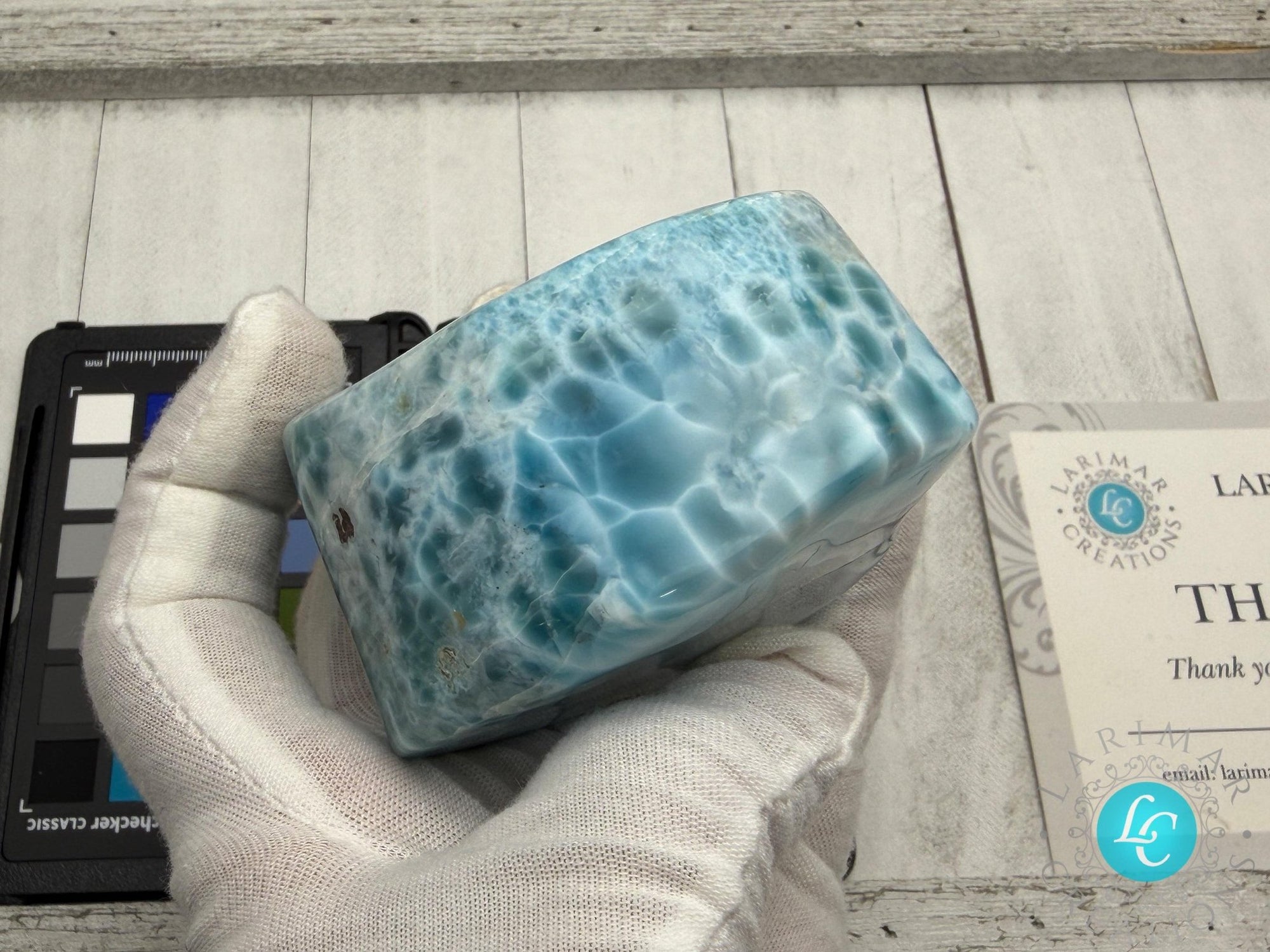 AAA Larimar Freeform Cabochon | Natural Dominican Stone - Larimar Creations