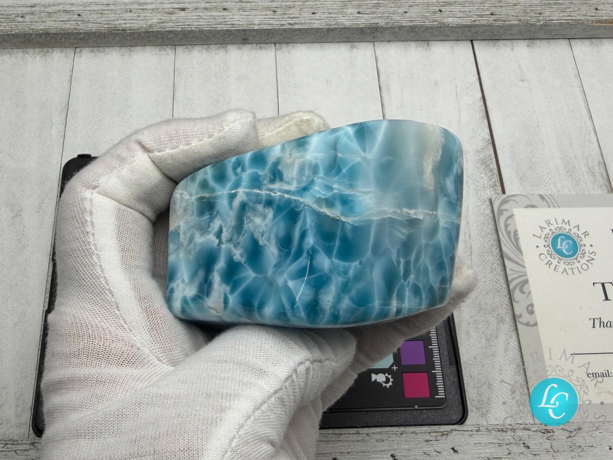 AAA Larimar Freeform Cabochon | Natural Dominican Stone - Larimar Creations