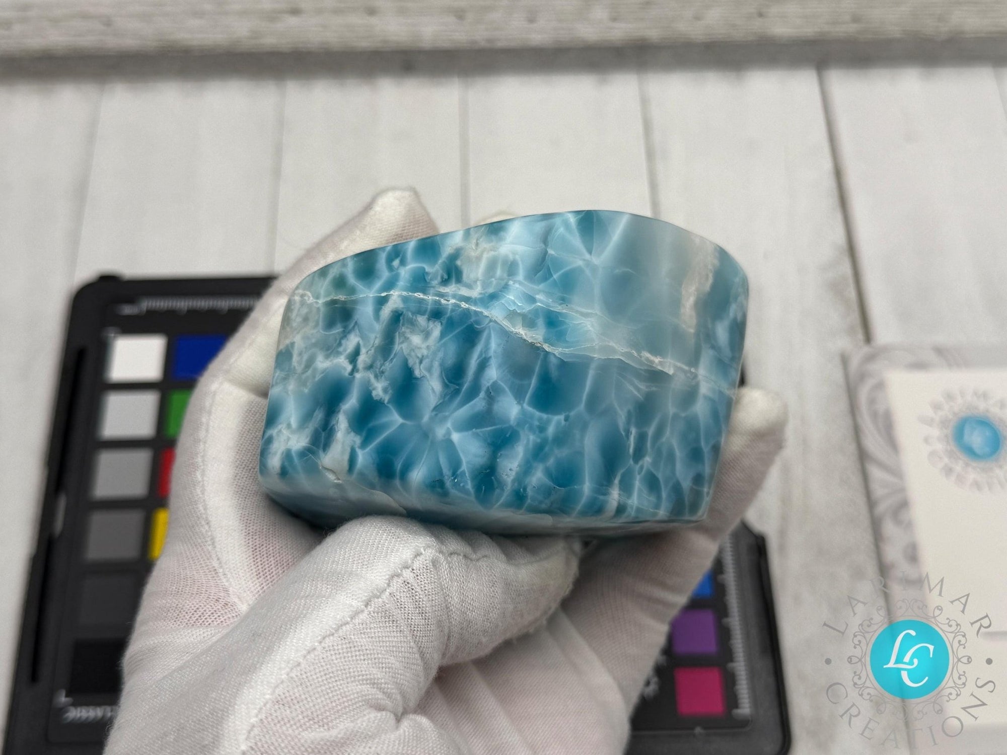 AAA Larimar Freeform Cabochon | Natural Dominican Stone - Larimar Creations