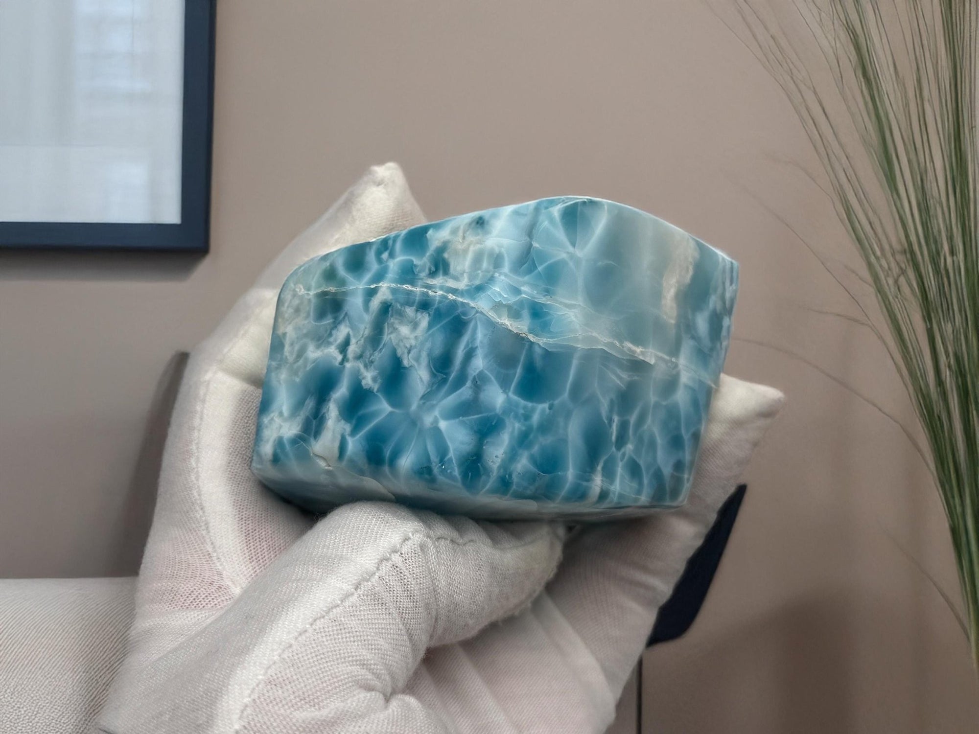 AAA Larimar Freeform Cabochon | Natural Dominican Stone - Larimar Creations