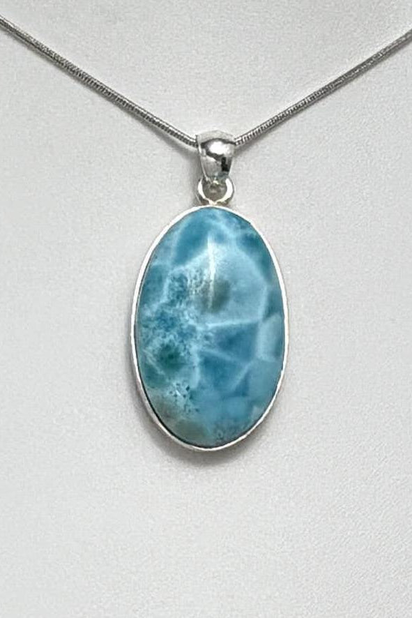 AAA Larimar Pendant, Sterling Silver - Larimar Creations