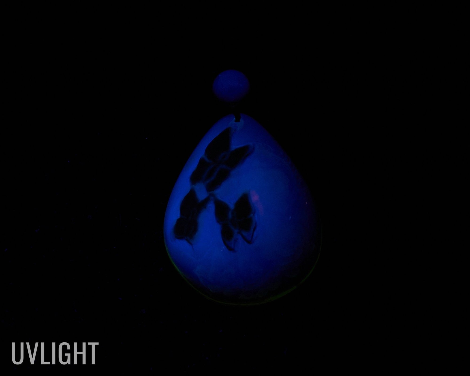 Amber Dominican Pendant Hand Carved 3d Flowers and Butterfly - Larimar Creations