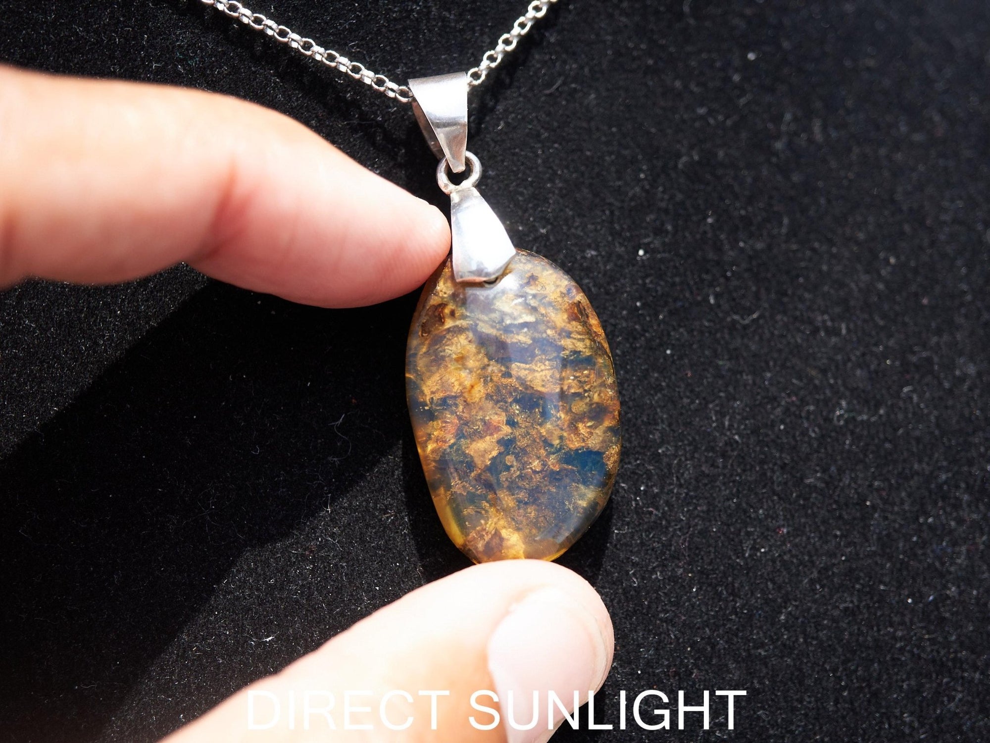blue amber pendant, blue amber jewelry teardrop shape pendant, blue amber, blue amber pendant Christmas&#39;s day gift