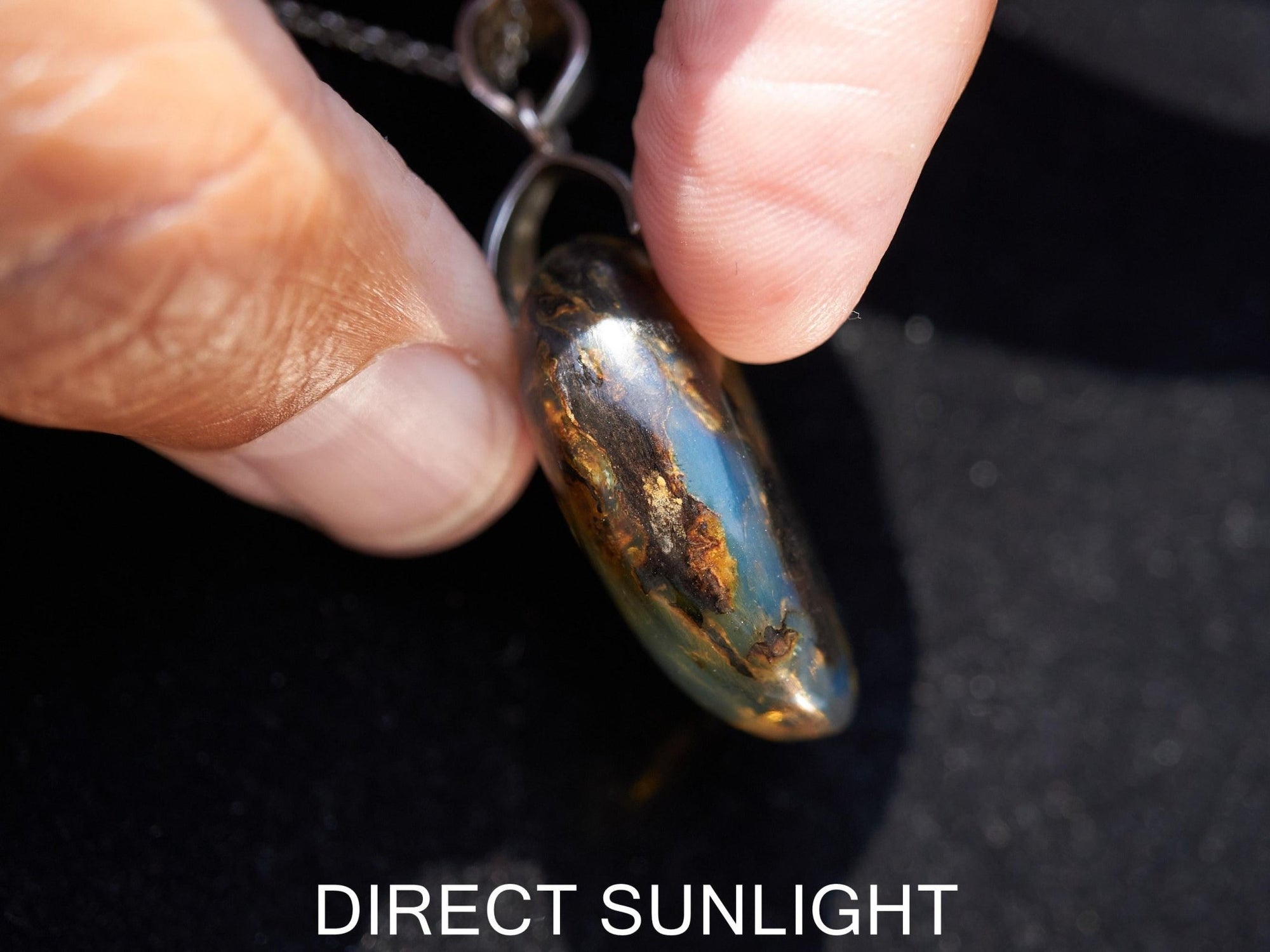 blue amber pendant, blue amber jewelry teardrop shape pendant, blue amber, blue amber pendant Christmas&#39;s day gift