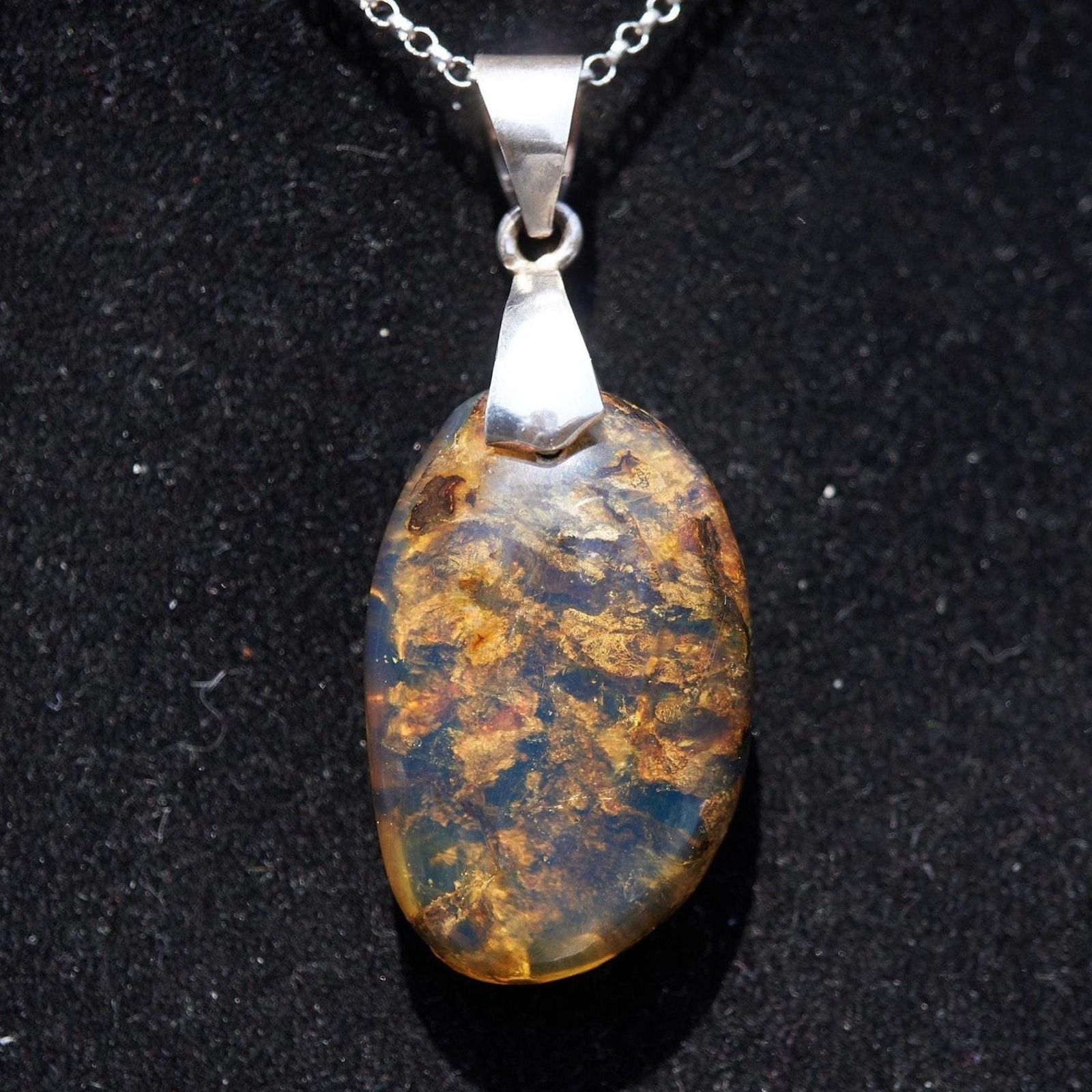 blue amber pendant, blue amber jewelry teardrop shape pendant, blue amber, blue amber pendant Christmas's day gift