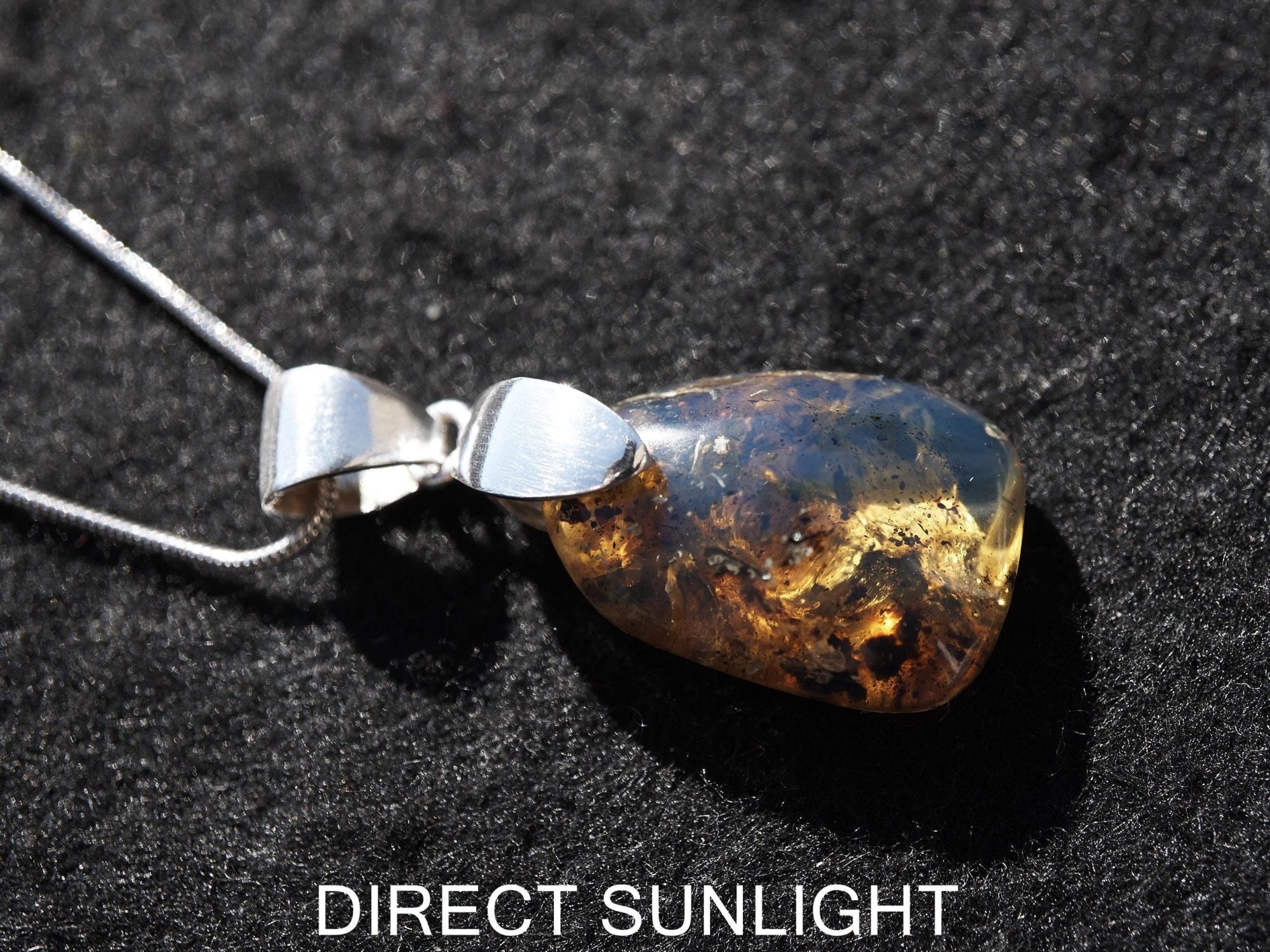 Blue Amber jewelry, Dominican Blue amber cabochon polished, blue amber dominica, gift for her, perfect Christmas gift for her - Larimar Creations