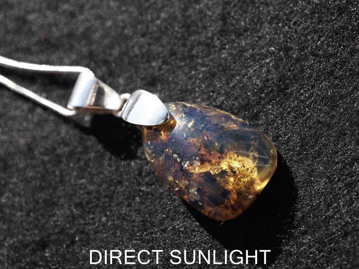 Blue Amber jewelry, Dominican Blue amber cabochon polished, blue amber dominica, gift for her, perfect Christmas gift for her - Larimar Creations