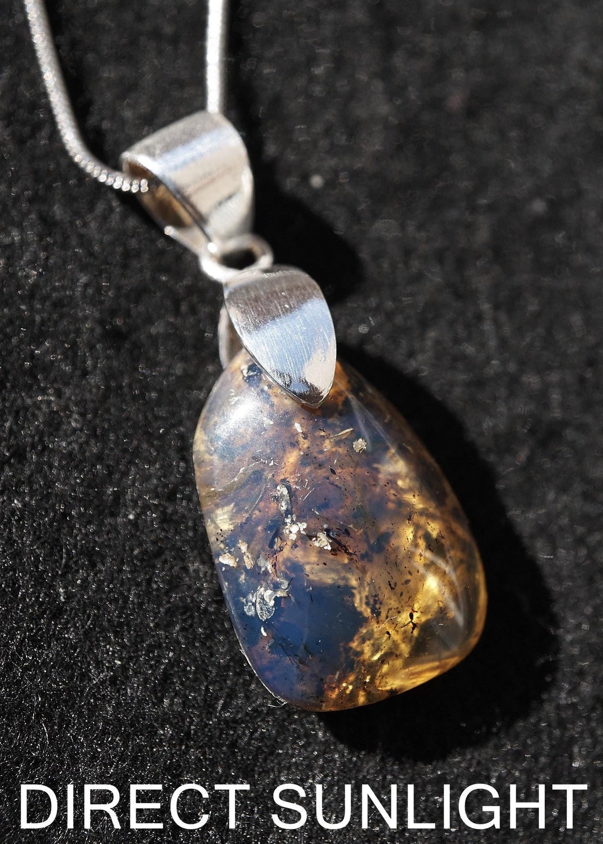 Blue Amber jewelry, Dominican Blue amber cabochon polished, blue amber dominica, gift for her, perfect Christmas gift for her - Larimar Creations