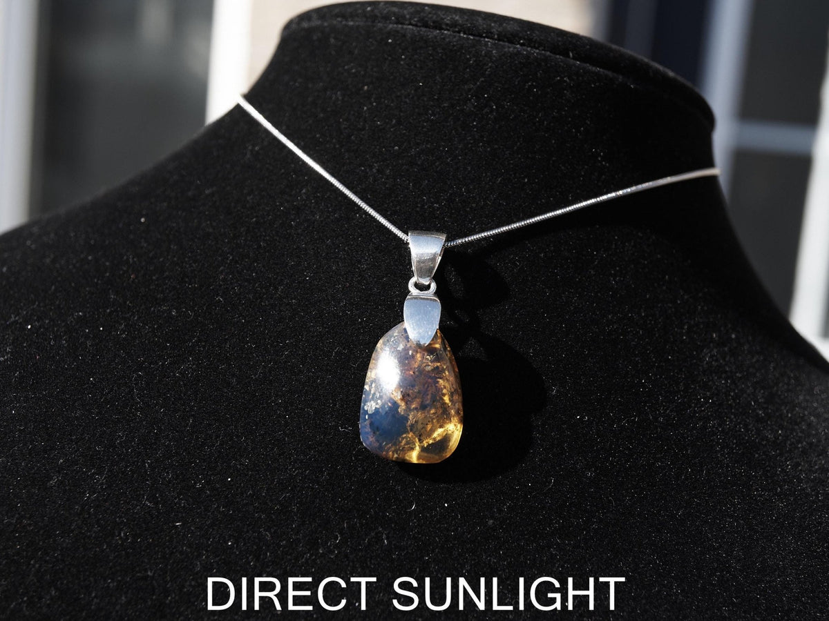 Blue Amber jewelry, Dominican Blue amber cabochon polished, blue amber dominica, gift for her, perfect Christmas gift for her - Larimar Creations