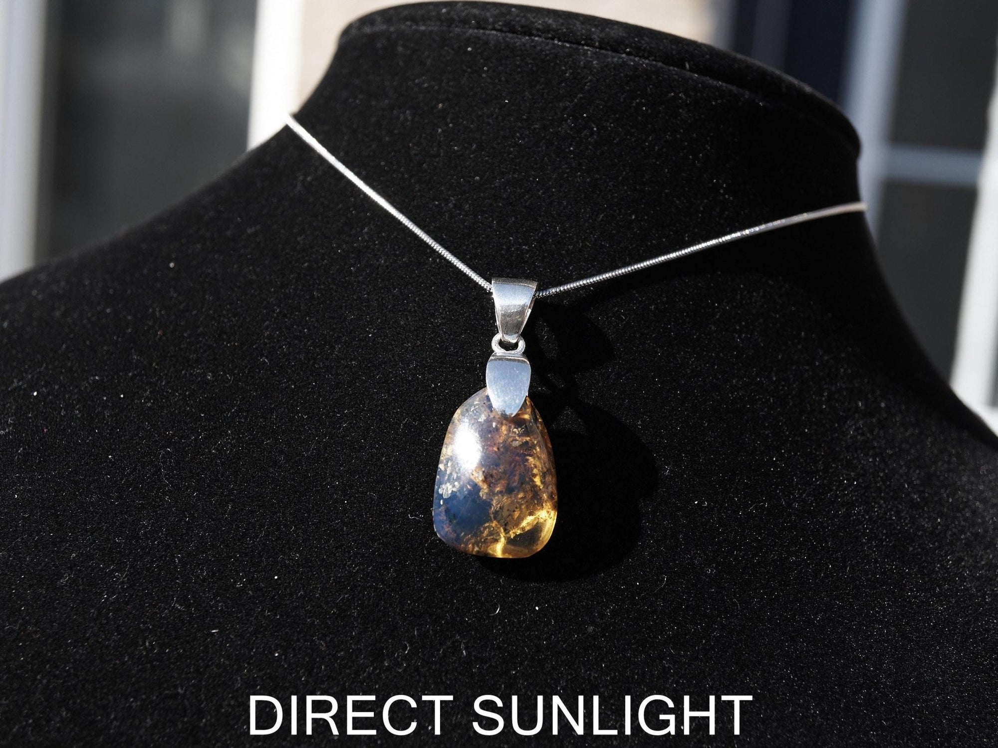 Blue Amber jewelry, Dominican Blue amber cabochon polished, blue amber dominica, gift for her, perfect Christmas gift for her - Larimar Creations