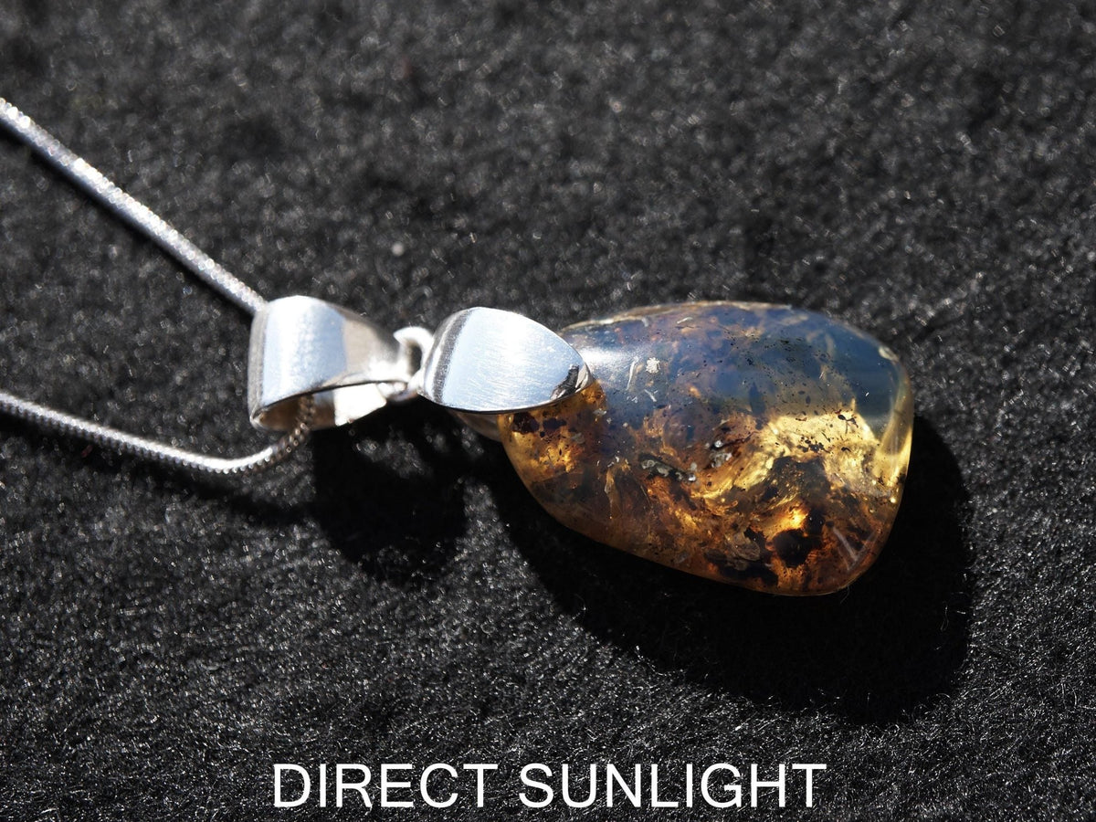 Blue Amber jewelry, Dominican Blue amber cabochon polished, blue amber dominica, gift for her, perfect Christmas gift for her - Larimar Creations