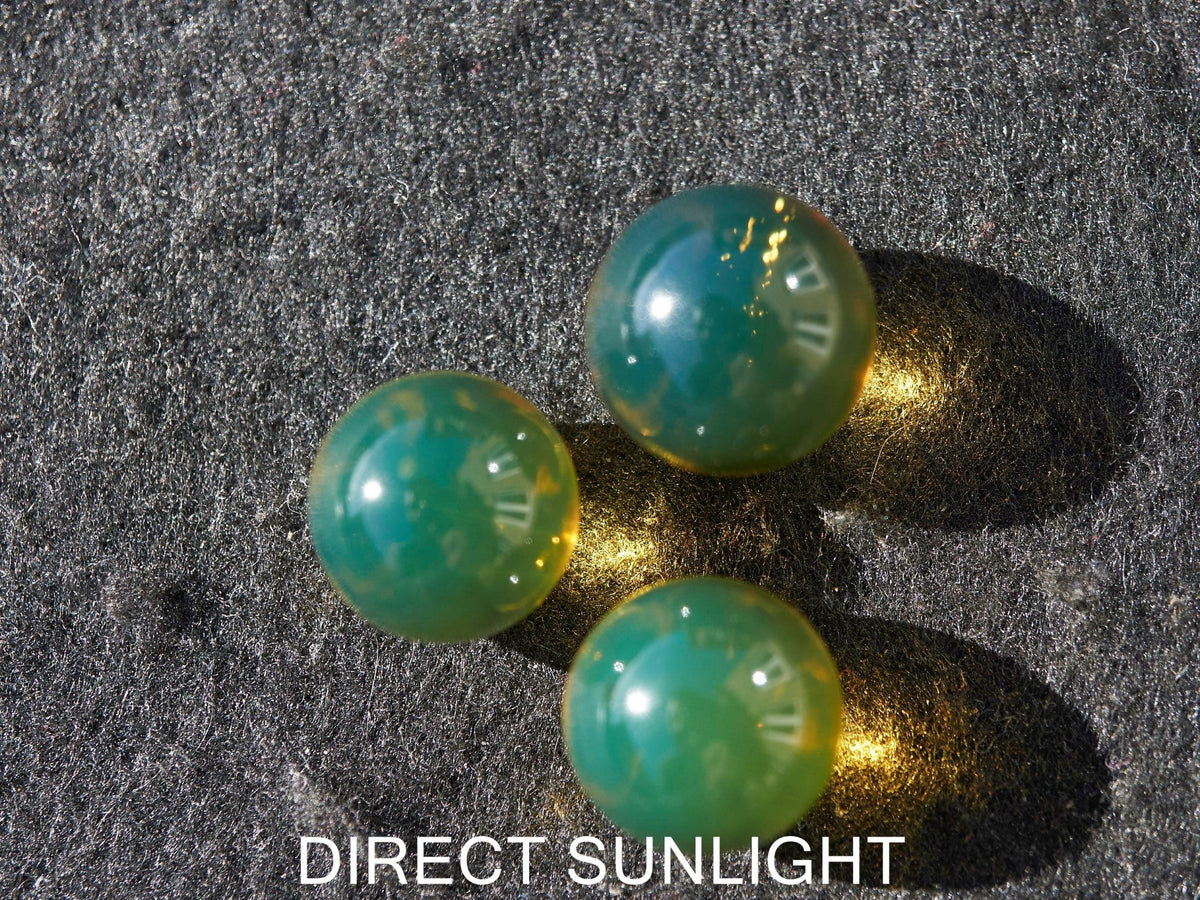 Blue Green Amber Beads bundle set of Qty. 3 Dominican Amber SET #3 - Larimar Creations